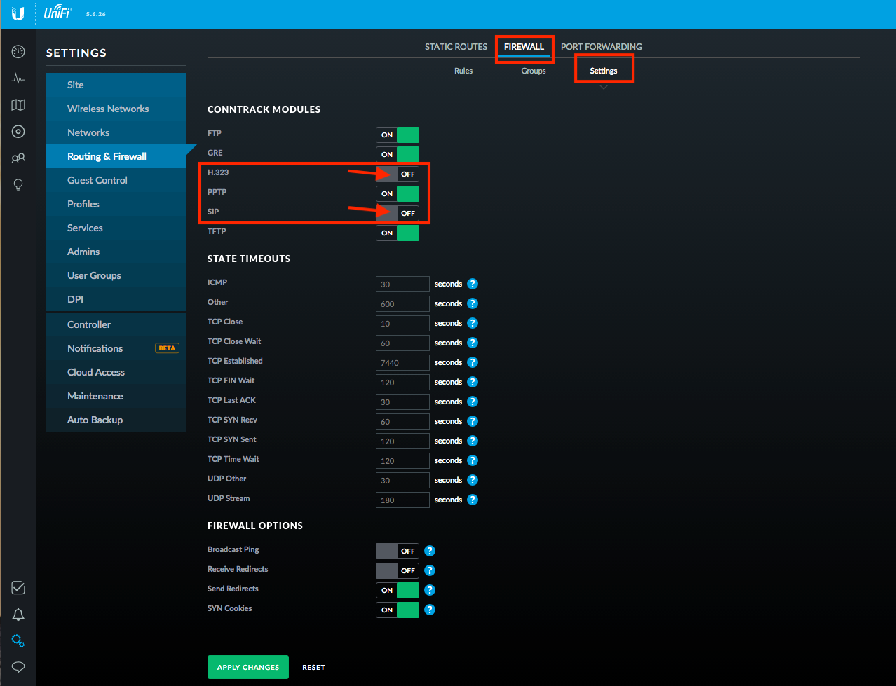 disable sip alg netgear nighthawk