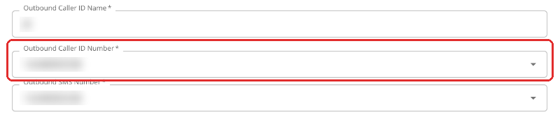 Outbound Caller ID Number field in Agent Settings